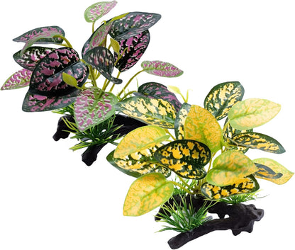 Artificial Fish Tank Plants Aquarium Plant Aquatic Water Grass Foreground Decor (Green)
