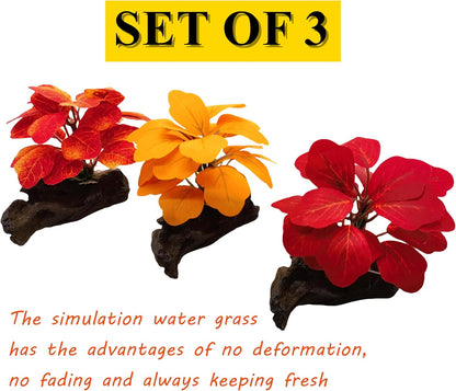 Artificial Fish Tank Plants Aquarium Plant Aquatic Water Grass Foreground Decor (Green)