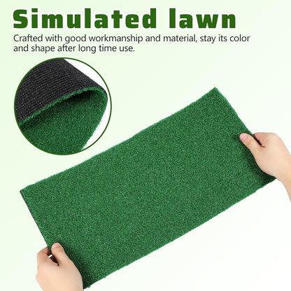 Turtle Basking Platform Turf Artificial Grass Turf for Turtle Tank Climbing Platform Mat Reptile Tank Accessories Terrarium Decor 19.68 X 9.84 X 0.19 in