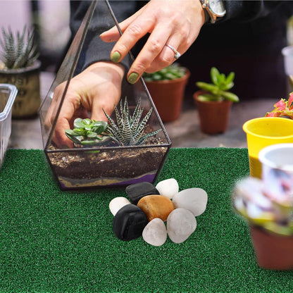Turtle Basking Platform Turf Artificial Grass Turf for Turtle Tank Climbing Platform Mat Reptile Tank Accessories Terrarium Decor 19.68 X 9.84 X 0.19 in