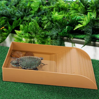 Turtle Basking Platform Turf Artificial Grass Turf for Turtle Tank Climbing Platform Mat Reptile Tank Accessories Terrarium Decor 19.68 X 9.84 X 0.19 in