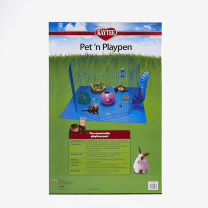 Pet-N-Playpen with Mat for Pet Rabbits, Guinea Pigs, Ferrets or Other Small Animals