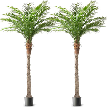 Artificial Phoenix Palm Tree 8ft 2 Set Tall Outdoor/Indoor Decor