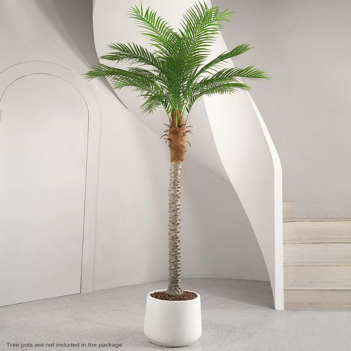 Artificial Phoenix Palm Tree 8ft 2 Set Tall Outdoor/Indoor Decor