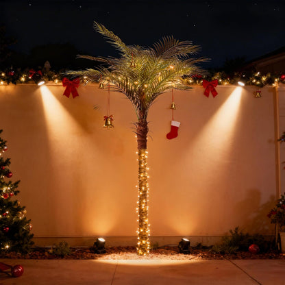 Artificial Phoenix Palm Tree 8ft 2 Set Tall Outdoor/Indoor Decor