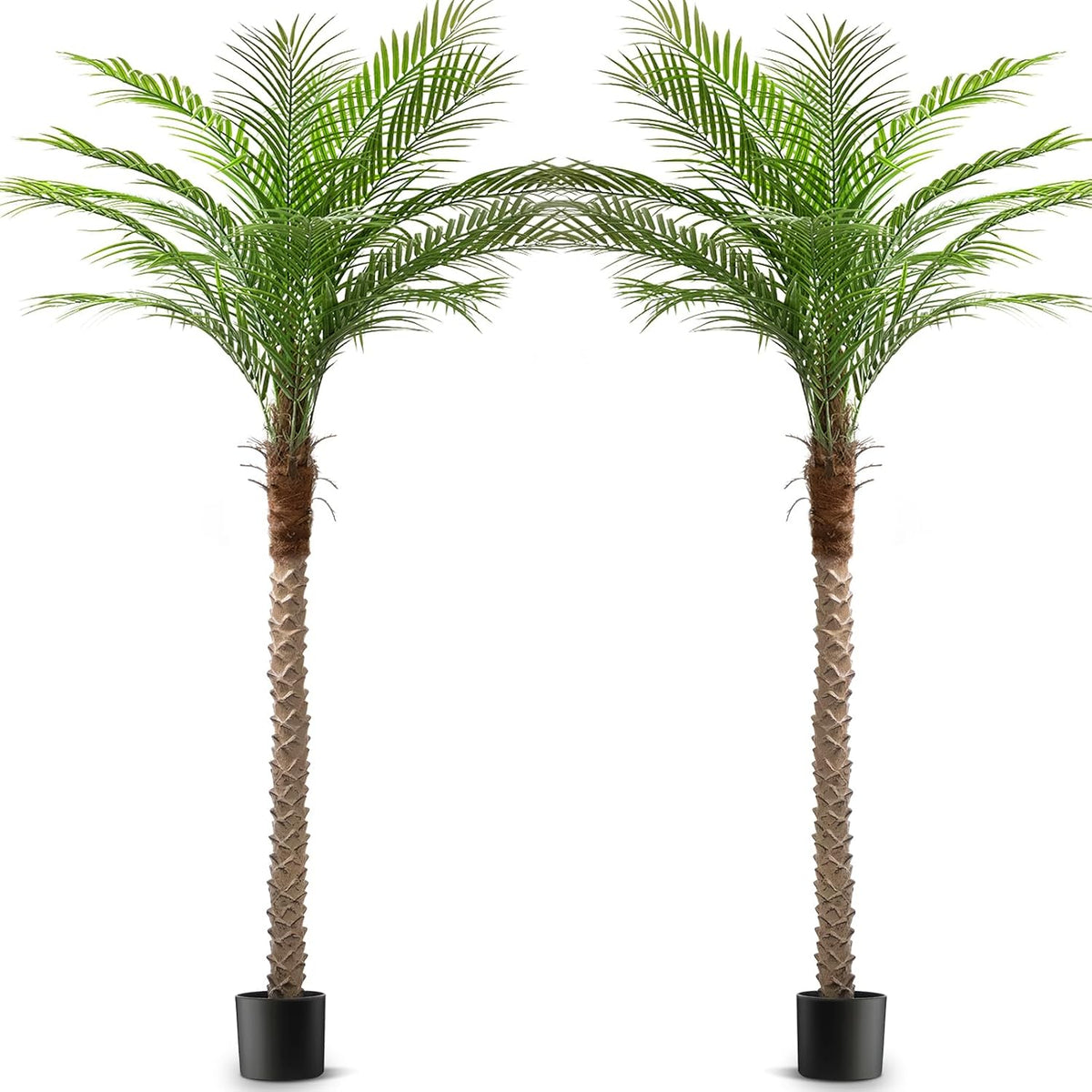 Artificial Phoenix Palm Tree 8ft 2 Set Tall Outdoor/Indoor Decor