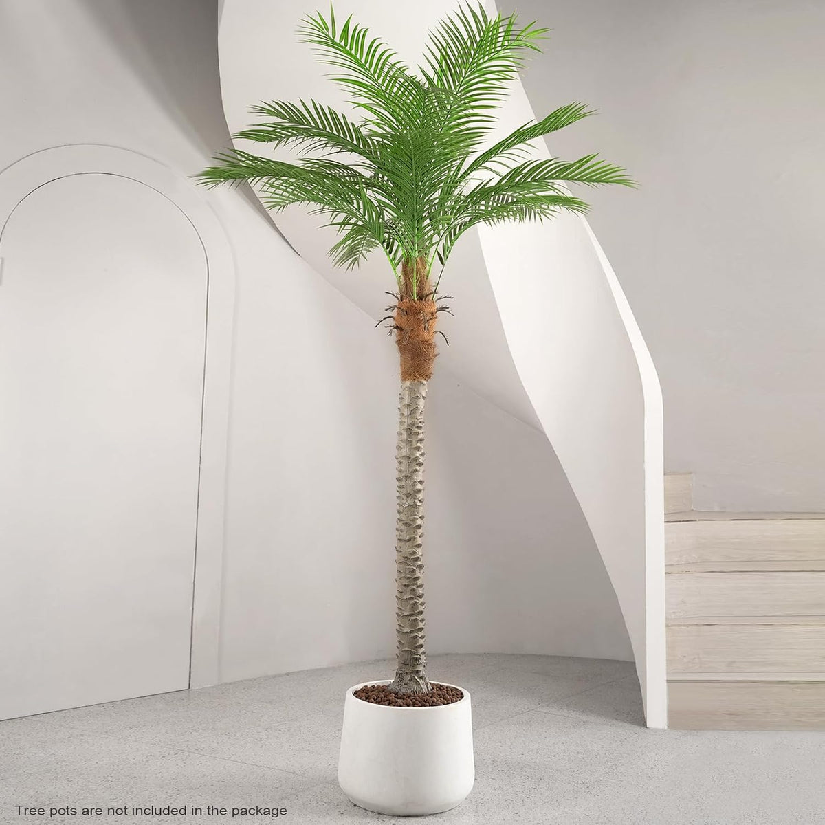 Artificial Phoenix Palm Tree 8ft 2 Set Tall Outdoor/Indoor Decor