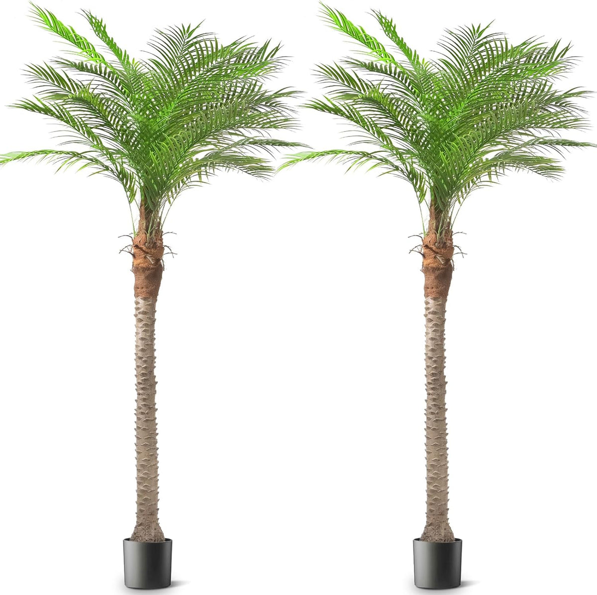 Artificial Phoenix Palm Tree 8ft 2 Set Tall Outdoor/Indoor Decor