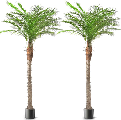 Artificial Phoenix Palm Tree 8ft 2 Set Tall Outdoor/Indoor Decor