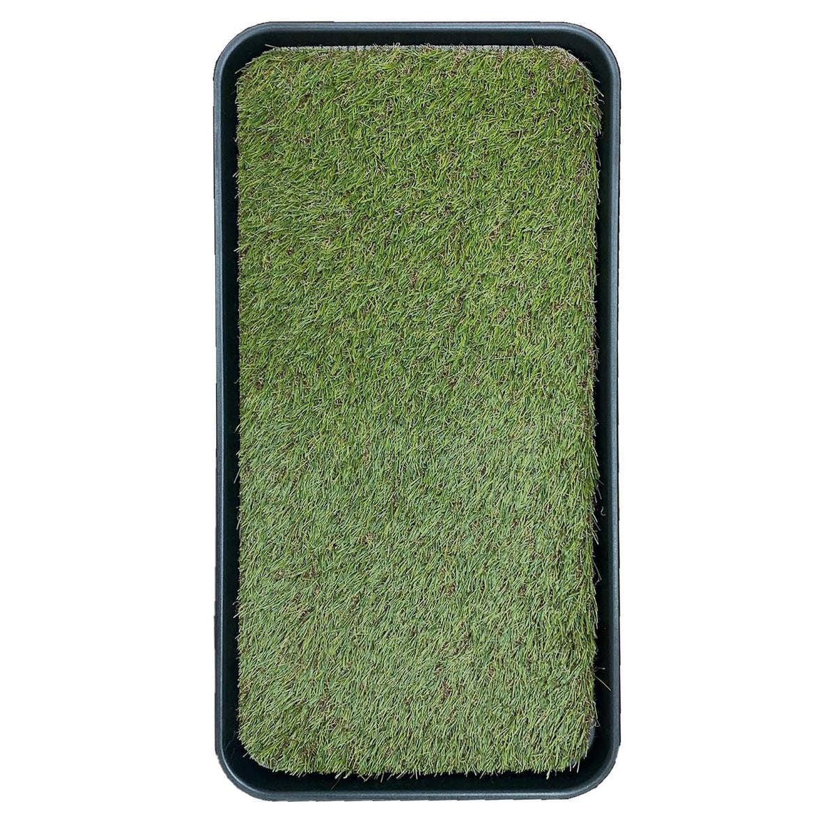 Artificial Grass Puppy Potty Training Pad with Tray, 15" x 30" Reusable Pee Pad for Small Pets and Dogs