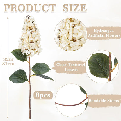 3PCS Realistic Artificial Magnolia Flowers Branch, 20.5 inch Tall | Bendable & Cuttable Stem, Real Touch Flower Head & leaves, Silk Floral Arrangement for Vase Home Kitchen Wedding Table Decor
