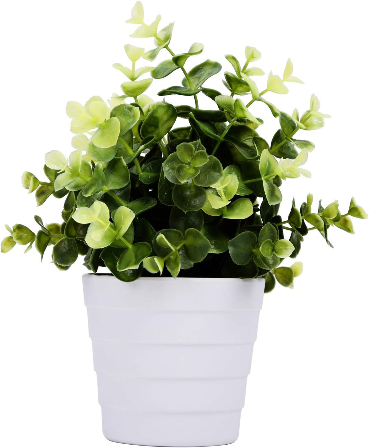 Small Fake Plant Potted - Faux Plant Indoor Plant Artificial Potted Plant Decor for Home and Office (Rosemary Green)