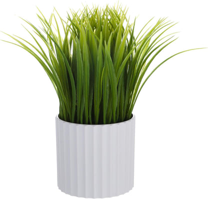 Small Fake Plant Potted - Faux Plant Indoor Plant Artificial Potted Plant Decor for Home and Office (Rosemary Green)