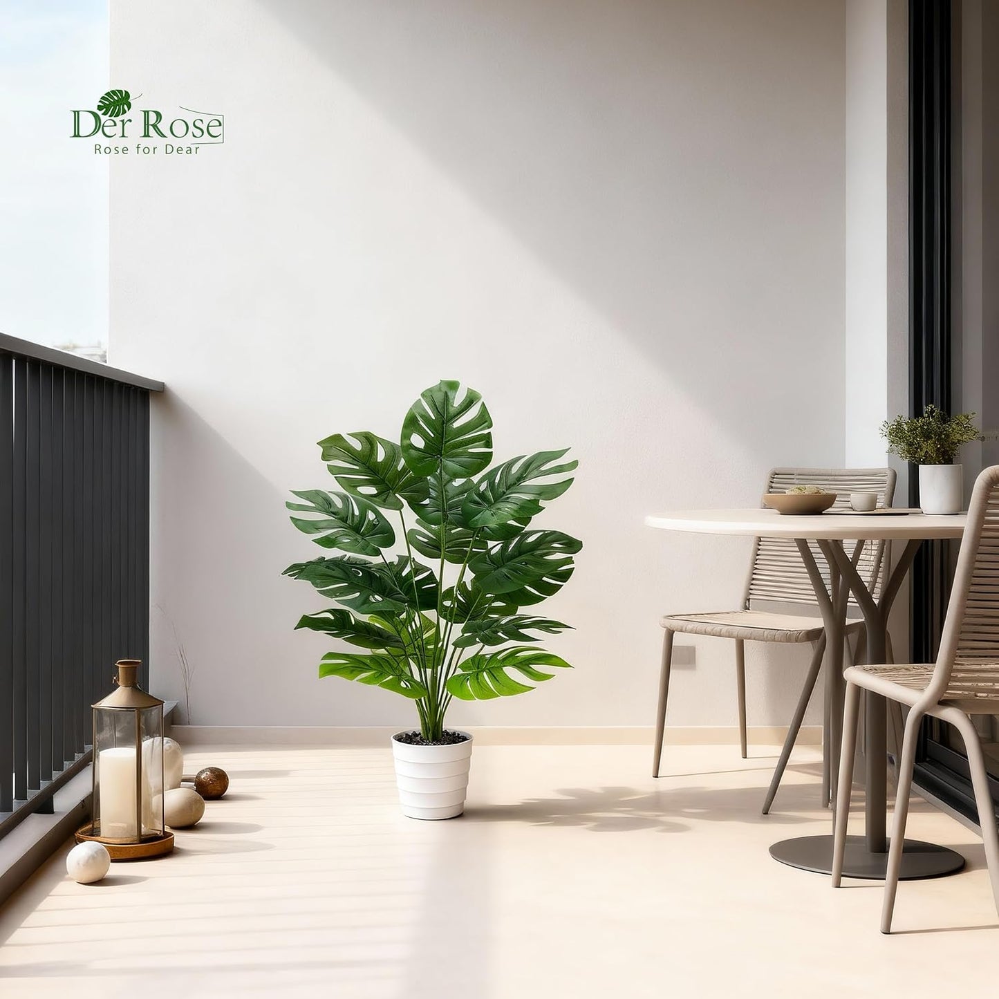 Tall Fake Plants 28" Artificial Potted Tropical Faux Plants Banana Tree Indoor for Home Office Living Room Balcony Decor