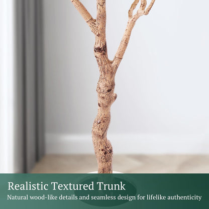 Large Olive Trees Artificial Indoor 7FT, Upgraded Faux Olive Tree with Realistic Leaves and Fruits, Heavy Base, Modern Fake Faux Plants for Home/Office Decor Gifts