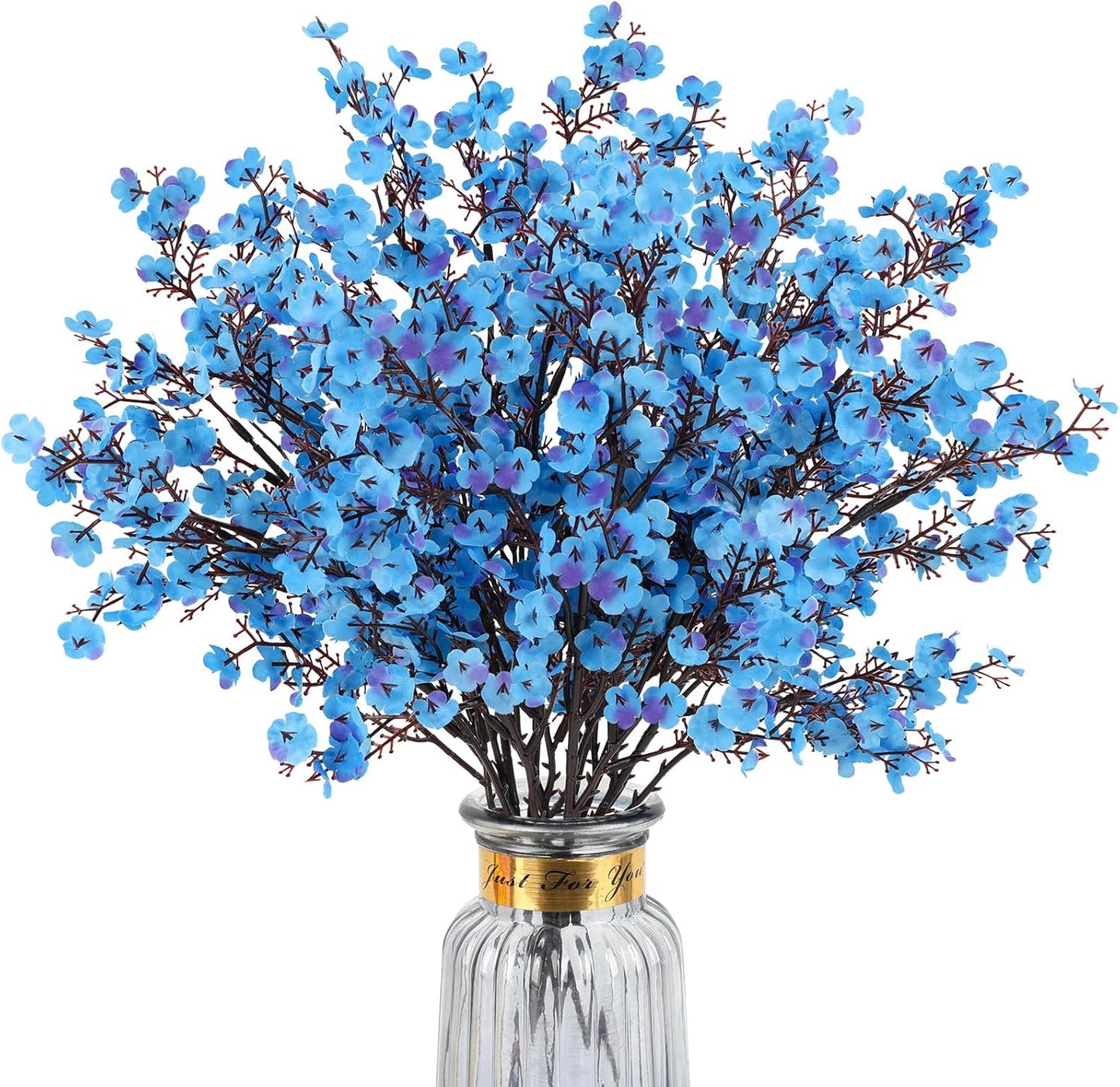Babys Breath Artificial Flowers, 8 Bundles Cherry Blossom Pink Real Touch Fake Silk Flowers Bulk for Vase Home Office Wedding Spring Indoor Outdoor Centerpiece Table Mother's Day Decorations