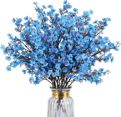 Babys Breath Artificial Flowers, 8 Bundles Cherry Blossom Pink Real Touch Fake Silk Flowers Bulk for Vase Home Office Wedding Spring Indoor Outdoor Centerpiece Table Mother's Day Decorations