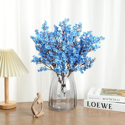 Babys Breath Artificial Flowers, 8 Bundles Cherry Blossom Pink Real Touch Fake Silk Flowers Bulk for Vase Home Office Wedding Spring Indoor Outdoor Centerpiece Table Mother's Day Decorations