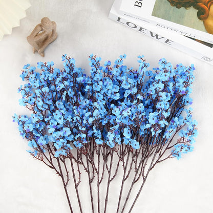 Babys Breath Artificial Flowers, 8 Bundles Cherry Blossom Pink Real Touch Fake Silk Flowers Bulk for Vase Home Office Wedding Spring Indoor Outdoor Centerpiece Table Mother's Day Decorations