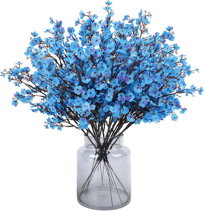 Babys Breath Artificial Flowers, 8 Bundles Cherry Blossom Pink Real Touch Fake Silk Flowers Bulk for Vase Home Office Wedding Spring Indoor Outdoor Centerpiece Table Mother's Day Decorations