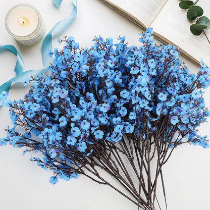 Babys Breath Artificial Flowers, 8 Bundles Cherry Blossom Pink Real Touch Fake Silk Flowers Bulk for Vase Home Office Wedding Spring Indoor Outdoor Centerpiece Table Mother's Day Decorations