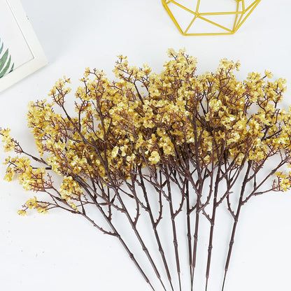 Babys Breath Artificial Flowers, 8 Bundles Cherry Blossom Pink Real Touch Fake Silk Flowers Bulk for Vase Home Office Wedding Spring Indoor Outdoor Centerpiece Table Mother's Day Decorations