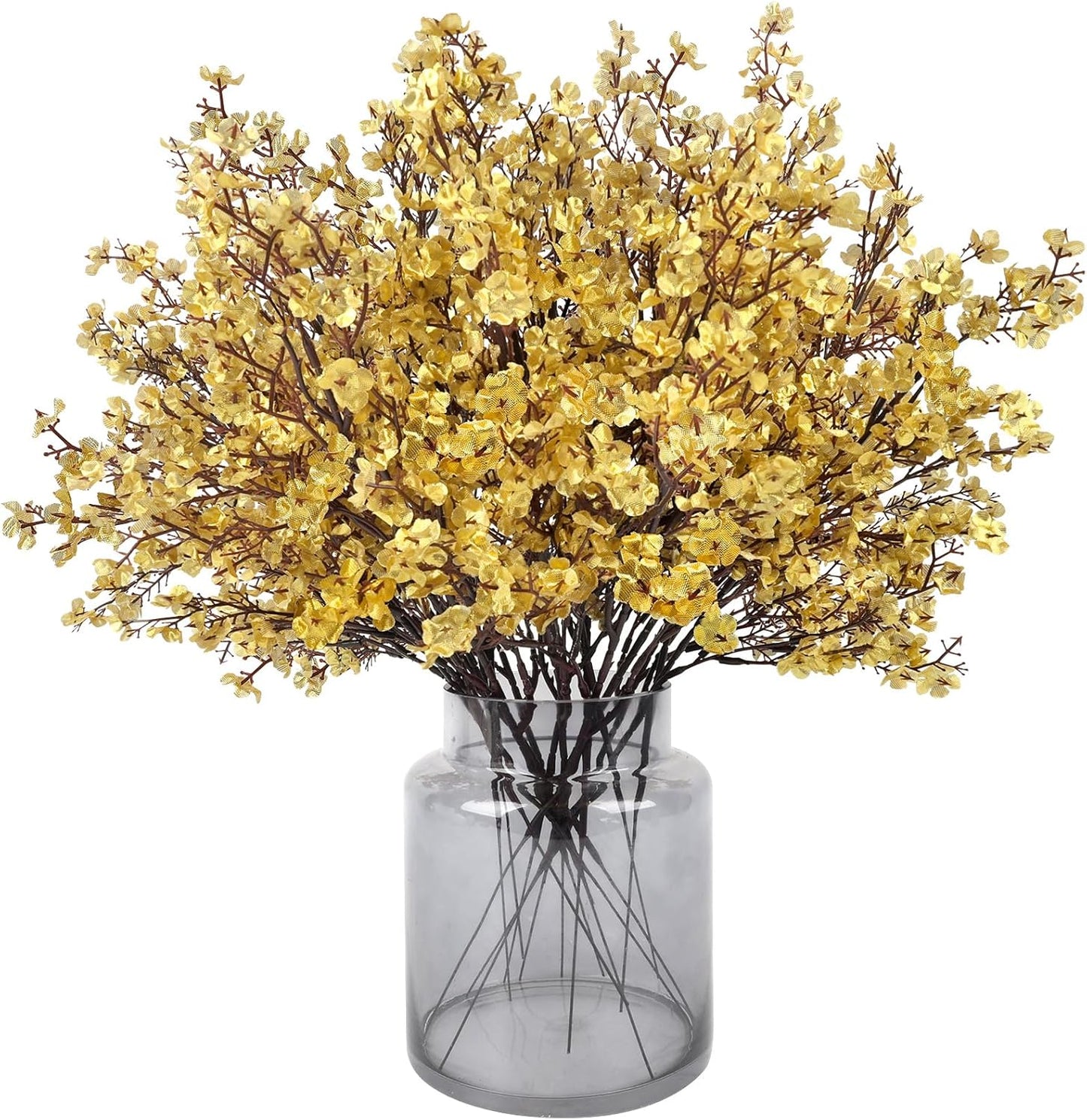 Babys Breath Artificial Flowers, 8 Bundles Cherry Blossom Pink Real Touch Fake Silk Flowers Bulk for Vase Home Office Wedding Spring Indoor Outdoor Centerpiece Table Mother's Day Decorations