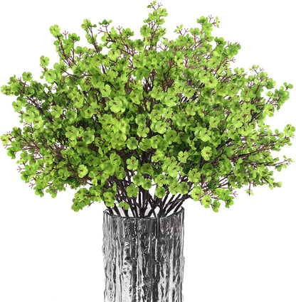 Babys Breath Artificial Flowers, 8 Bundles Cherry Blossom Pink Real Touch Fake Silk Flowers Bulk for Vase Home Office Wedding Spring Indoor Outdoor Centerpiece Table Mother's Day Decorations