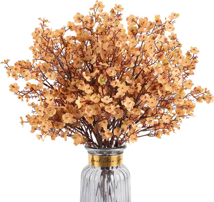Babys Breath Artificial Flowers, 8 Bundles Cherry Blossom Pink Real Touch Fake Silk Flowers Bulk for Vase Home Office Wedding Spring Indoor Outdoor Centerpiece Table Mother's Day Decorations