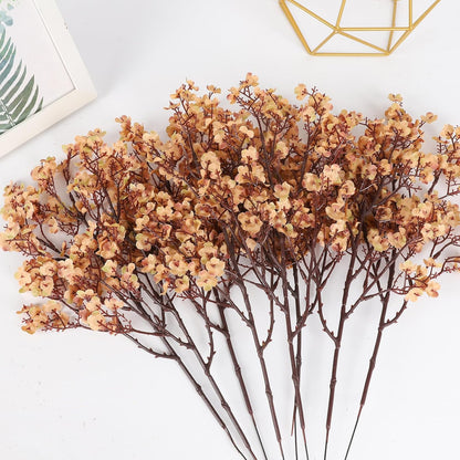 Babys Breath Artificial Flowers, 8 Bundles Cherry Blossom Pink Real Touch Fake Silk Flowers Bulk for Vase Home Office Wedding Spring Indoor Outdoor Centerpiece Table Mother's Day Decorations