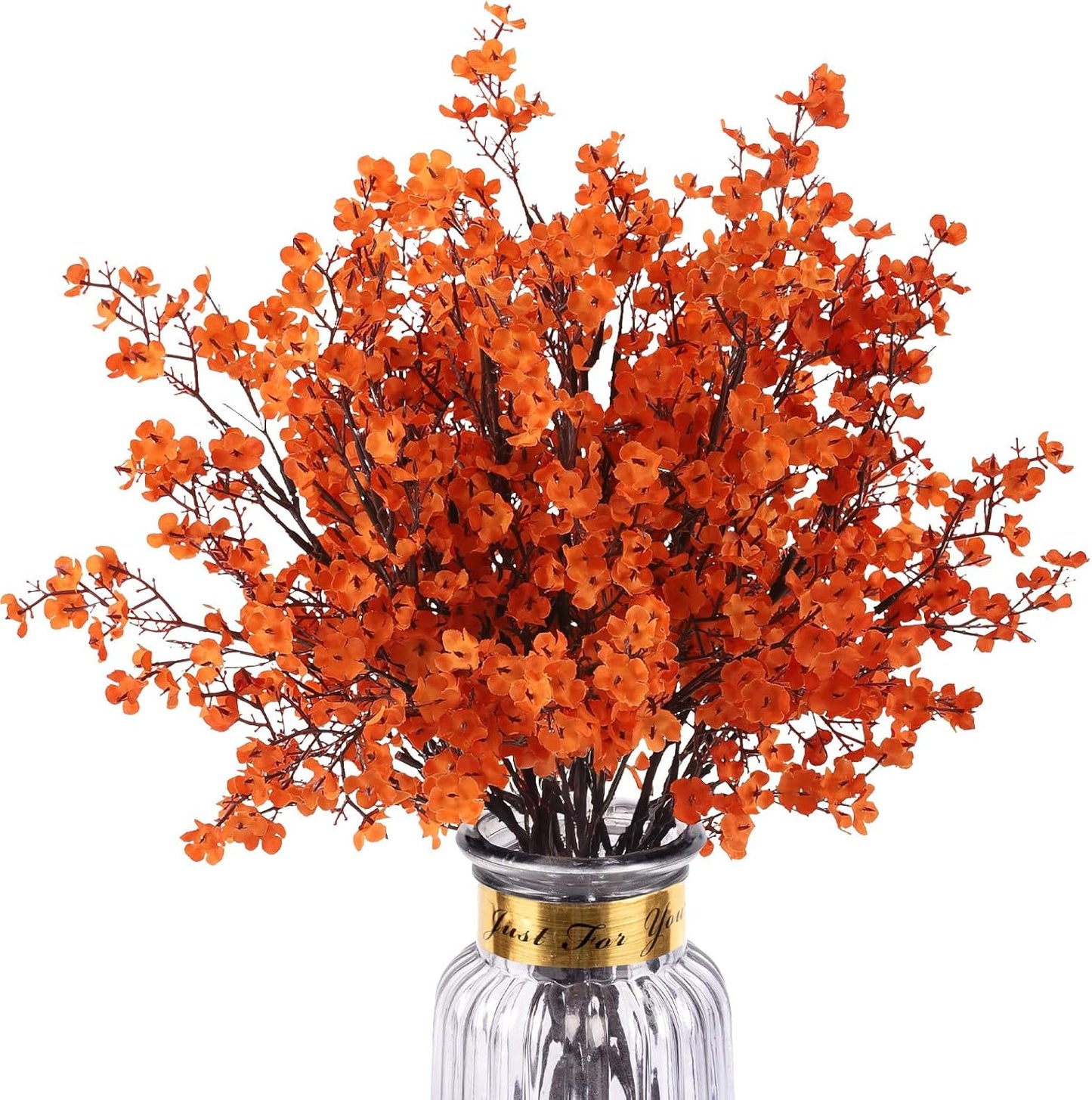 Babys Breath Artificial Flowers, 8 Bundles Cherry Blossom Pink Real Touch Fake Silk Flowers Bulk for Vase Home Office Wedding Spring Indoor Outdoor Centerpiece Table Mother's Day Decorations
