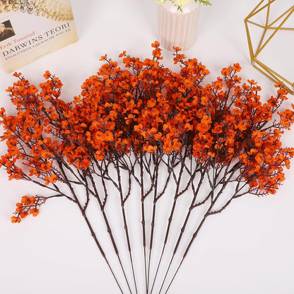 Babys Breath Artificial Flowers, 8 Bundles Cherry Blossom Pink Real Touch Fake Silk Flowers Bulk for Vase Home Office Wedding Spring Indoor Outdoor Centerpiece Table Mother's Day Decorations