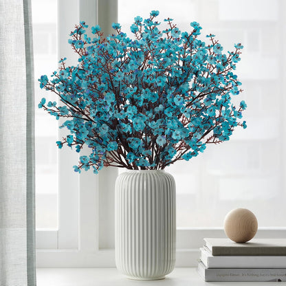 Babys Breath Artificial Flowers, 8 Bundles Cherry Blossom Pink Real Touch Fake Silk Flowers Bulk for Vase Home Office Wedding Spring Indoor Outdoor Centerpiece Table Mother's Day Decorations