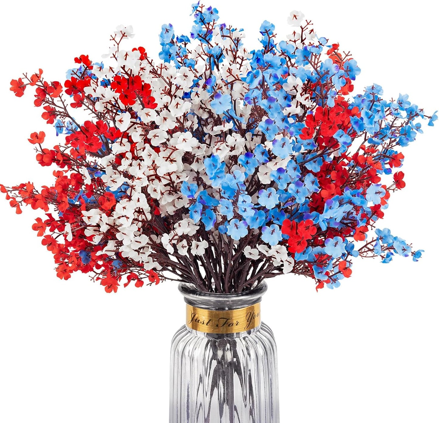Babys Breath Artificial Flowers, 8 Bundles Cherry Blossom Pink Real Touch Fake Silk Flowers Bulk for Vase Home Office Wedding Spring Indoor Outdoor Centerpiece Table Mother's Day Decorations