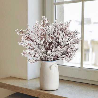 Babys Breath Artificial Flowers, 8 Bundles Cherry Blossom Pink Real Touch Fake Silk Flowers Bulk for Vase Home Office Wedding Spring Indoor Outdoor Centerpiece Table Mother's Day Decorations
