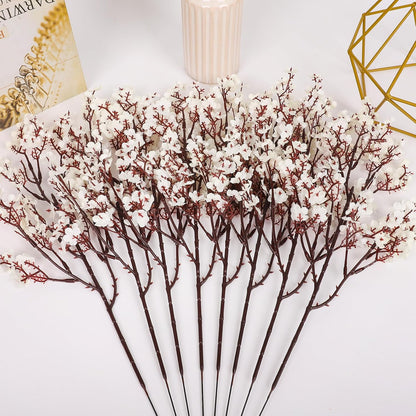 Babys Breath Artificial Flowers, 8 Bundles Cherry Blossom Pink Real Touch Fake Silk Flowers Bulk for Vase Home Office Wedding Spring Indoor Outdoor Centerpiece Table Mother's Day Decorations