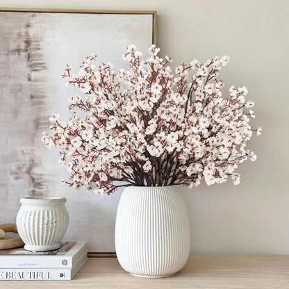 Babys Breath Artificial Flowers, 8 Bundles Cherry Blossom Pink Real Touch Fake Silk Flowers Bulk for Vase Home Office Wedding Spring Indoor Outdoor Centerpiece Table Mother's Day Decorations