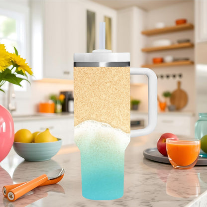 40 OZ Lemon Tumbler with Handle.lemon lover gifts.Unique Christmas Birthday Gifts for Lemon Lover.Personalized 40 OZ Lemons Tumbler Gifts for Women Men.
