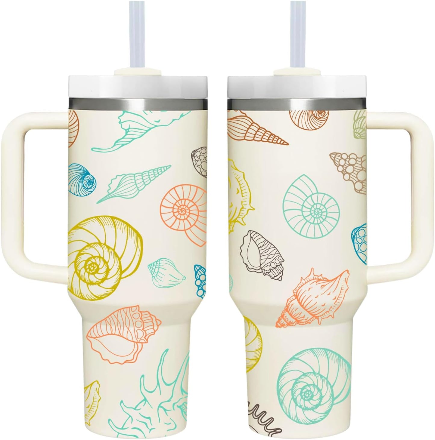 40 OZ Lemon Tumbler with Handle.lemon lover gifts.Unique Christmas Birthday Gifts for Lemon Lover.Personalized 40 OZ Lemons Tumbler Gifts for Women Men.