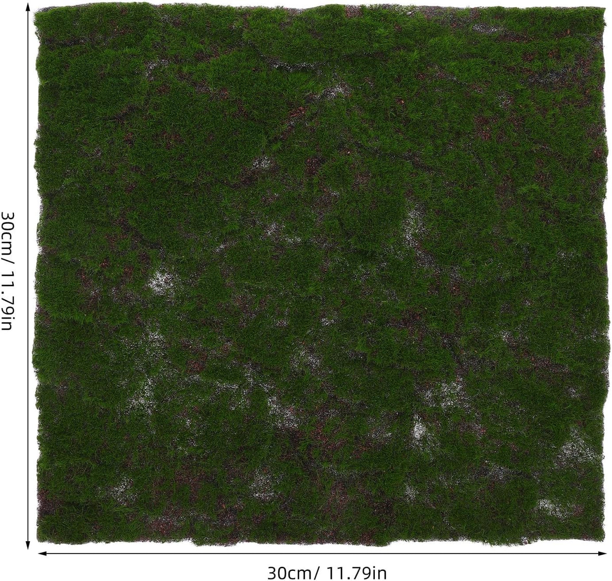 Artificial Moss Mat Rug DIY Synthetic Turf 30cm Plastic Green