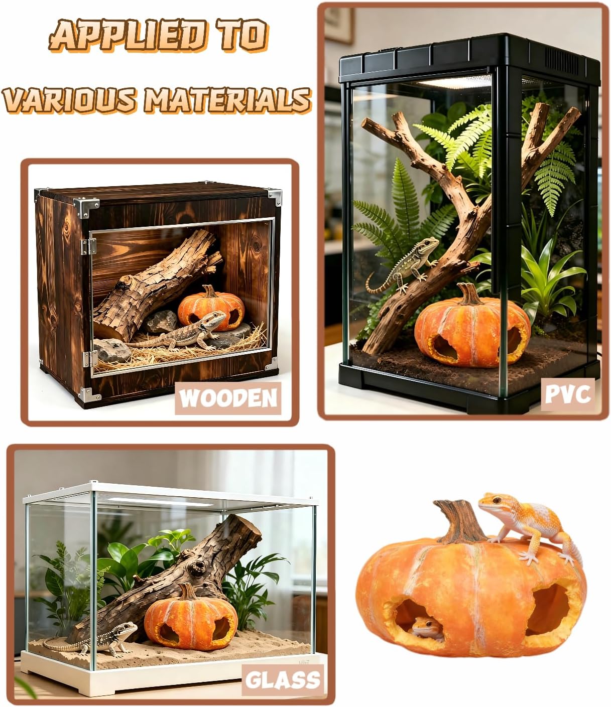 Aquarium Rock Cave House, Natural Looking Rocks | Built with durable materials, these reptile cave shelters work great as aquarium decor.