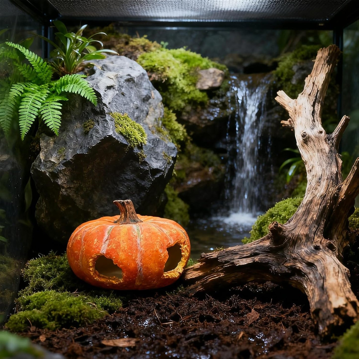Aquarium Rock Cave House, Natural Looking Rocks | Built with durable materials, these reptile cave shelters work great as aquarium decor.