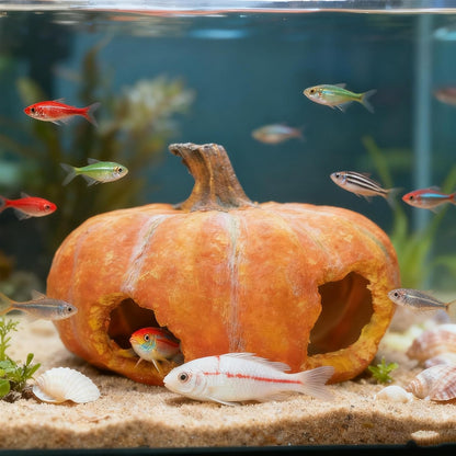 Aquarium Rock Cave House, Natural Looking Rocks | Built with durable materials, these reptile cave shelters work great as aquarium decor.