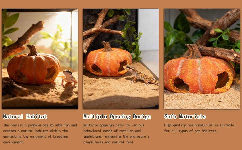 Aquarium Rock Cave House, Natural Looking Rocks | Built with durable materials, these reptile cave shelters work great as aquarium decor.