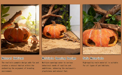 Aquarium Rock Cave House, Natural Looking Rocks | Built with durable materials, these reptile cave shelters work great as aquarium decor.