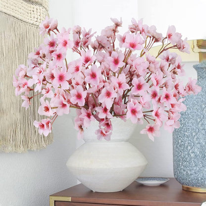 16PCS Fall Flowers Burnt Orange Artificial Silk Dahlia, Terracotta