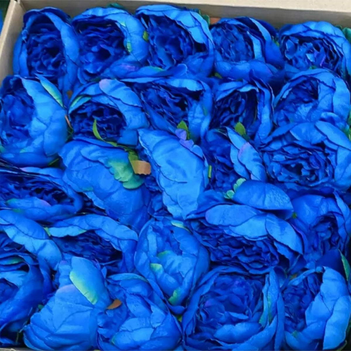 50Pcs Artificial Peonies Flowers Bulk, 4’’ - White