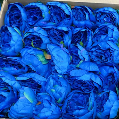50Pcs Artificial Peonies Flowers Bulk, 4’’ - White
