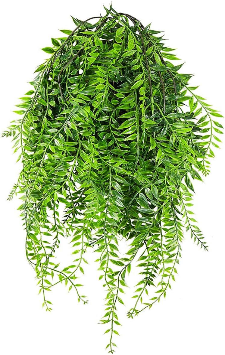 Artificial Monstera Deliciosa Plant 21 Inch, Fake Tropical Palm Tree Faux Greenery Leaves Plants for Indoor Outdoor Home Office Garden Houseplants Decor Wedding Party DIY Decoration - 1 Pack