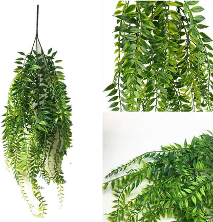 Artificial Monstera Deliciosa Plant 21 Inch, Fake Tropical Palm Tree Faux Greenery Leaves Plants for Indoor Outdoor Home Office Garden Houseplants Decor Wedding Party DIY Decoration - 1 Pack